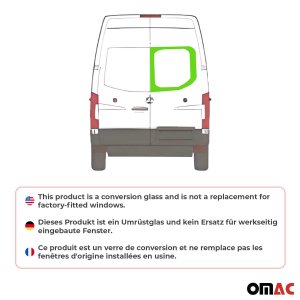 Mercedes Sprinter Barn Door Fixed Glass - Right - Omac - Galaxy - 2019 Mercedes Sprinter Barn Door Fixed Glass - Right - Omac - Galaxy - 2019